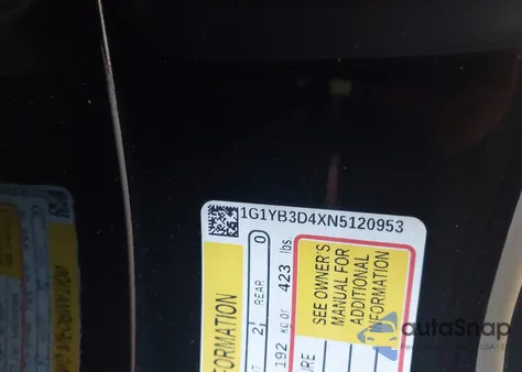 2022 Chevrolet Corvette Stingray Rwd 2Lt z USA, uszkodzony, nr VIN 1G1YB3D4XN5120953